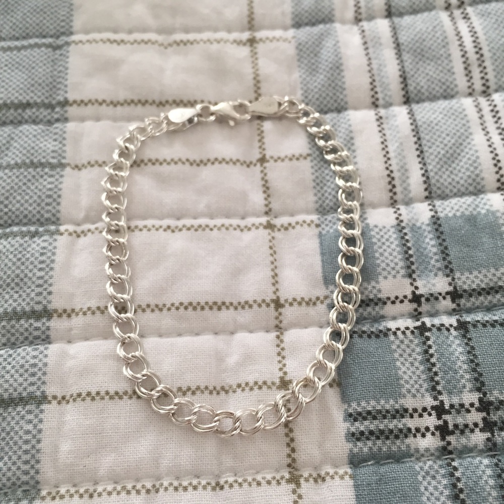 Sterling Silver Italian 925 Charm Bracelet